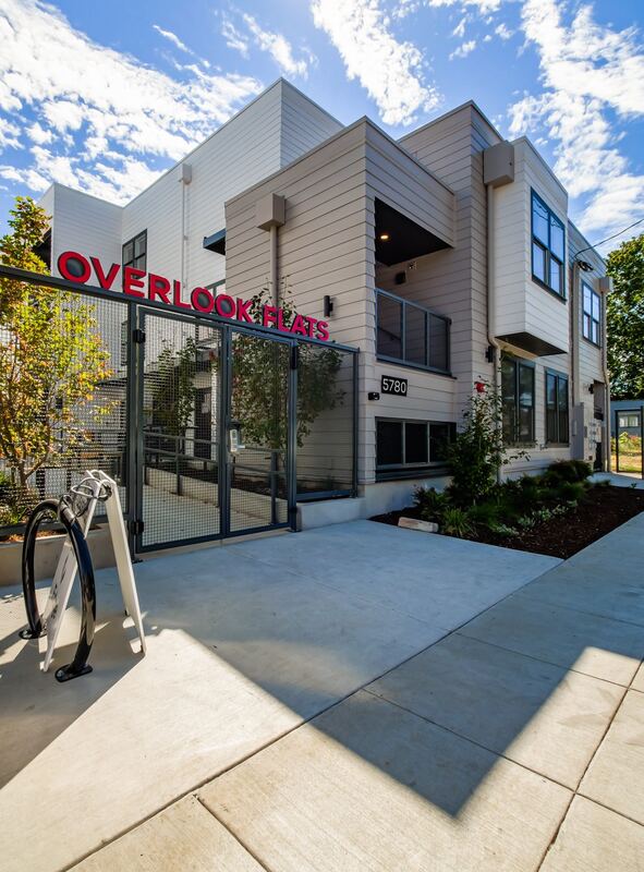 Gated entry at 5780 N Greeley Ave